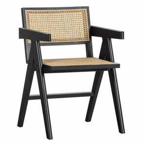 Czarne krzesło z litego drewna sosnowego Gunn – WOOOD obraz