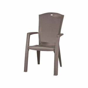 Jasnobrązowe plastikowe krzesło ogrodowe Minnesota – Keter obraz
