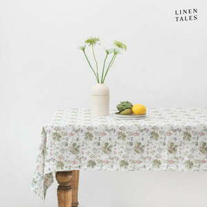 Lniany obrus 140x250 cm White Botany – Linen Tales obraz