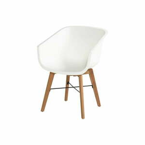 Białe plastikowe krzesła ogrodowe zestaw 2 szt. Amalia – Hartman obraz