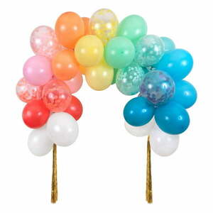 Dodatki na przyjęcia zestaw 40 szt. Rainbow Balloon Arch – Meri Meri obraz