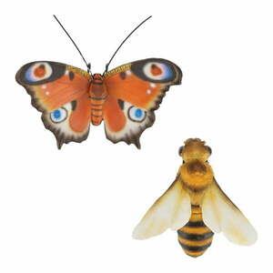 Figurki ogrodowe z żywicy polimerowej zestaw 2 szt. Butterfly – Esschert Design obraz
