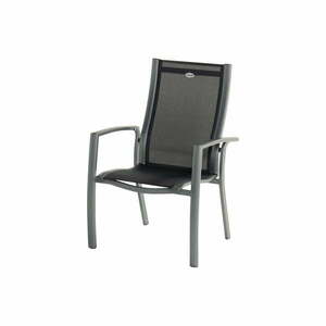 Szare metalowe krzesło ogrodowe Belcampo – Hartman obraz