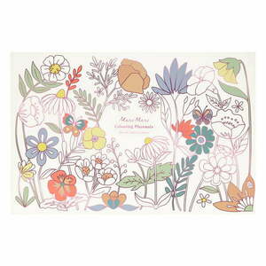 Papierowe maty stołowe zestaw 8 szt. 28x42.5 cm Butterflies & Flowers – Meri Meri obraz