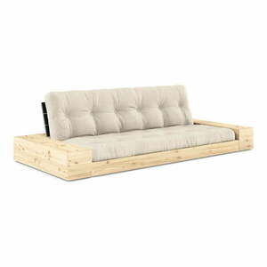 Szarobeżowa lniana rozkładana sofa 244 cm Base – Karup Design obraz