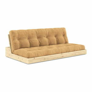 Jasnobrązowa sztruksowa rozkładana sofa 196 cm Base – Karup Design obraz