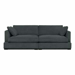 Szara sztruksowa sofa 236 cm Mobby – Scandic obraz