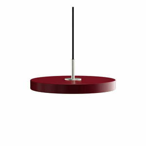 Czerwona lampa wisząca LED z metalowym kloszem ø 31 cm Asteria Mini – UMAGE obraz