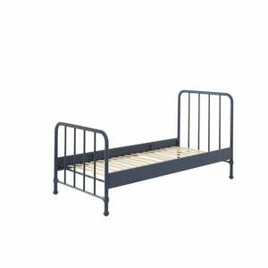 Ciemnoniebieskie metalowe łóżko dziecięce 90x200 cm BRONXX – Vipack obraz
