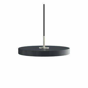 Antracytowa lampa wisząca LED z metalowym kloszem ø 31 cm Asteria Mini – UMAGE obraz