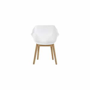 Białe plastikowe krzesła ogrodowe zestaw 2 szt. Sophie Teak – Hartman obraz