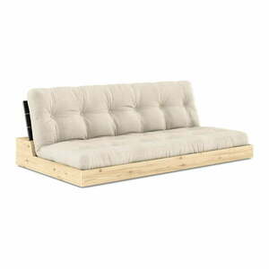 Szarobeżowa lniana rozkładana sofa 196 cm Base – Karup Design obraz
