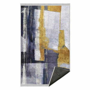 Żółty/ciemnoniebieski dywan odpowiedni do prania 120x180 cm Unique – Mila Home obraz