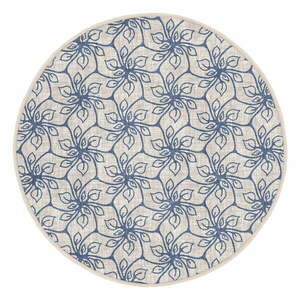 Niebieski okrągły dywan odpowiedni do prania i robotów sprzątających ø 80 cm Comfort – Mila Home obraz