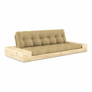Musztardowa rozkładana sofa 244 cm Base – Karup Design obraz