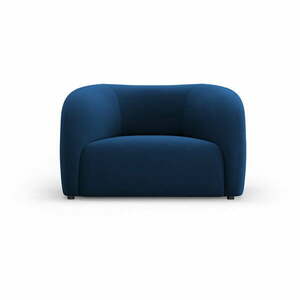 Niebieski aksamitny fotel Santi – Interieurs 86 obraz