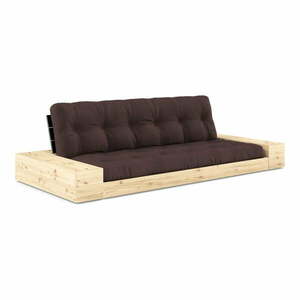 Ciemnobrązowa rozkładana sofa 244 cm Base – Karup Design obraz