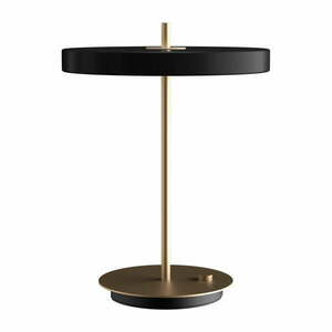 Czarna lampa stołowa LED ze ściemniaczem i metalowym kloszem (wysokość 41, 5 cm) Asteria Table – UMAGE obraz