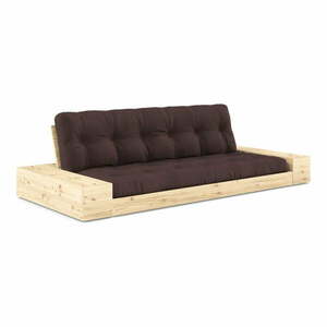 Ciemnobrązowa rozkładana sofa 244 cm Base – Karup Design obraz