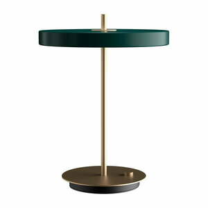 Ciemnozielona lampa stołowa LED ze ściemniaczem i metalowym kloszem (wysokość 41, 5 cm) Asteria Table – UMAGE obraz