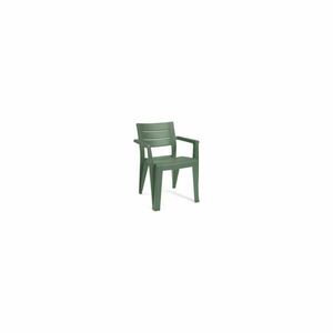 Zielone plastikowe krzesło ogrodowe Julie – Keter obraz