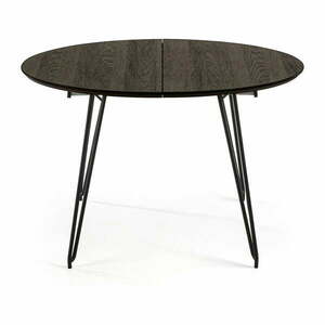 Okrągły rozkładany stół z blatem w dekorze jesionu ø 120 cm Norfort – Kave Home obraz