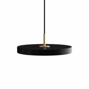 Czarna lampa wisząca LED ze ściemniaczem i metalowym kloszem ø 31 cm Asteria Plus Mini – UMAGE obraz