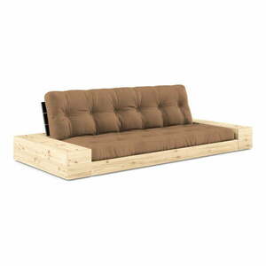 Brązowa rozkładana sofa 244 cm Base – Karup Design obraz