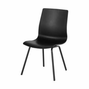 Czarne plastikowe krzesła ogrodowe zestaw 2 szt. Sophie Rondo Wave – Hartman obraz