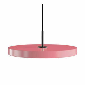 Różowa lampa wisząca LED z metalowym kloszem ø 43 cm Asteria Medium – UMAGE obraz