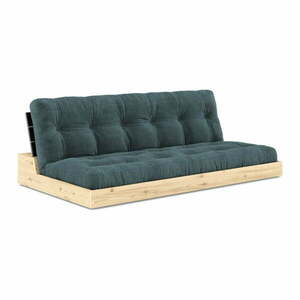 Niebieska sztruksowa rozkładana sofa 196 cm Base – Karup Design obraz