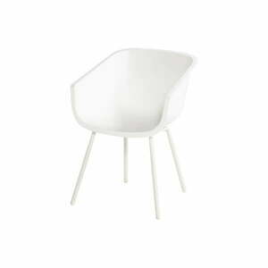 Białe plastikowe krzesła ogrodowe zestaw 2 szt. Amalia Alu Rondo – Hartman obraz