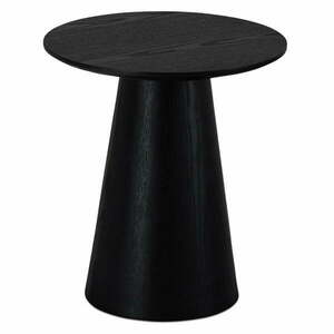 Czarny stolik w dekorze dębu ø 45 cm Tango – Furnhouse obraz