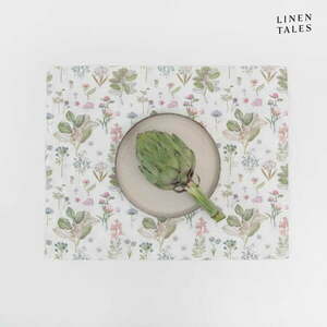 Tekstylna mata stołowa 35x45 cm White Botany – Linen Tales obraz