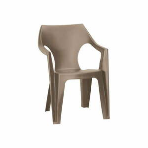 Jasnobrązowe plastikowe krzesło ogrodowe Dante – Keter obraz