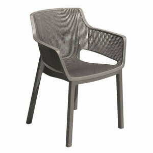 Brązowe plastikowe krzesło ogrodowe Elisa – Keter obraz