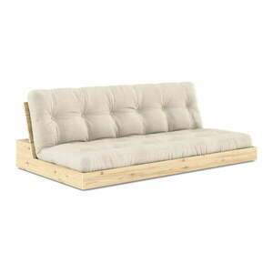 Szarobeżowa lniana rozkładana sofa 196 cm Base – Karup Design obraz