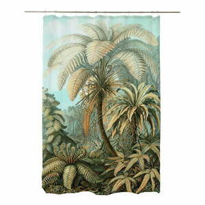Zasłona prysznicowa 175x180 cm Vintage Palm – Madre Selva obraz