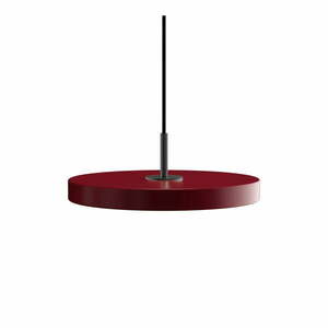 Czerwona lampa wisząca LED z metalowym kloszem ø 31 cm Asteria Mini – UMAGE obraz
