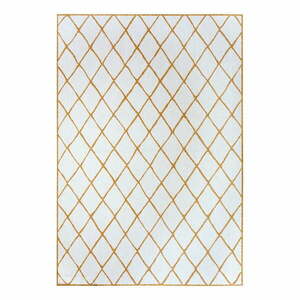 Żółto-biały dywan odpowiedni na zewnątrz 80x150 cm Malaga – NORTHRUGS obraz
