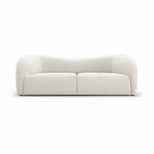 Biała aksamitna sofa 197 cm Santi – Interieurs 86 obraz