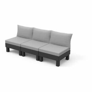 Szara plastikowa sofa ogrodowa Cantara – Keter obraz