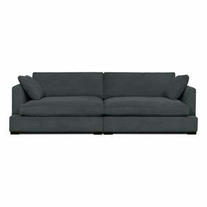 Szara sztruksowa sofa 266 cm Mobby – Scandic obraz