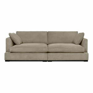 Beżowa sztruksowa sofa 236 cm Mobby – Scandic obraz