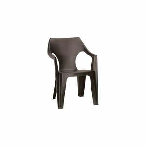 Brązowe plastikowe krzesło ogrodowe Dante – Keter obraz
