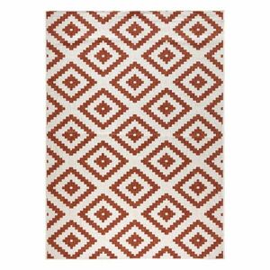 Brązowo-kremowy dywan odpowiedni na zewnątrz NORTHRUGS Malta, 200x290 cm obraz