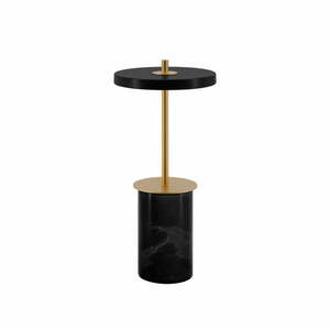 Czarna marmurowa lampa stołowa LED ze ściemniaczem i metalowym kloszem (wysokość 25, 5 cm) Asteria Move Mini – UMAGE obraz