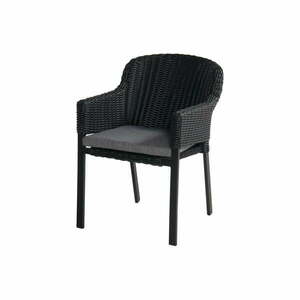 Czarne plastikowe krzesło ogrodowe Cairo – Hartman obraz