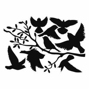 Naklejka odstraszająca ptaki na okno 33x23 cm – Esschert Design obraz