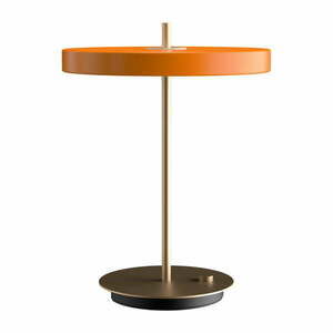 Pomarańczowa lampa stołowa LED ze ściemniaczem i metalowym kloszem (wysokość 41, 5 cm) Asteria Table – UMAGE obraz
